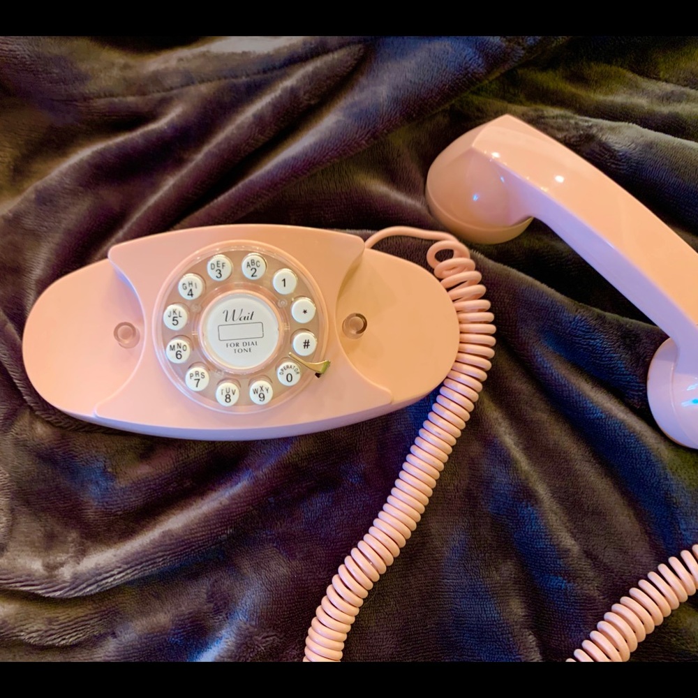 Crosley pink princess phone